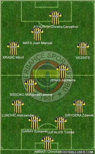 Fenerbahçe SK Formation 2011