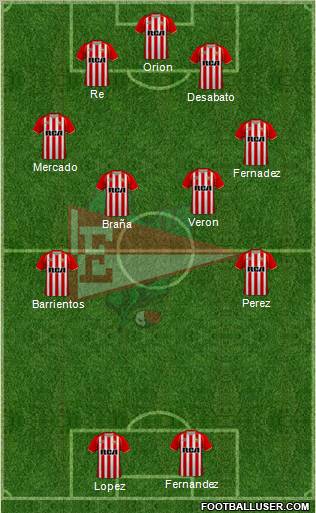 Estudiantes de La Plata football formation