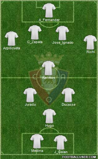 C. At. Osasuna Formation 2011