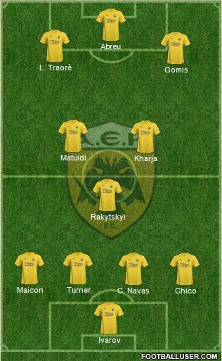 AEK Athens Formation 2011