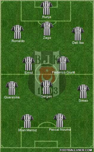 Besiktas JK Formation 2011