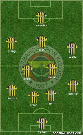 Fenerbahçe SK Formation 2011