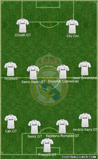 Real Madrid C.F. Formation 2011