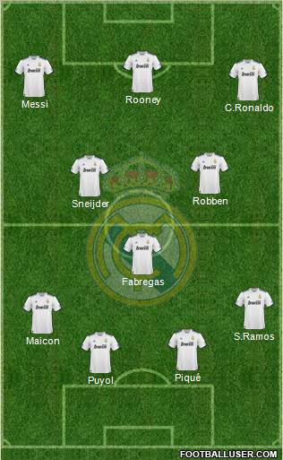 Real Madrid C.F. Formation 2011