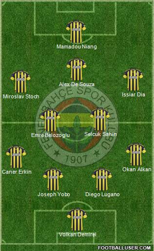 Fenerbahçe SK Formation 2011