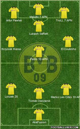 Borussia Dortmund Formation 2011