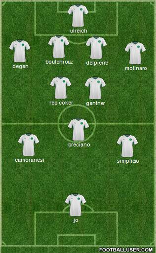 Saudi Arabia 4-2-3-1 football formation