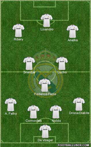 Real Madrid C.F. Formation 2011