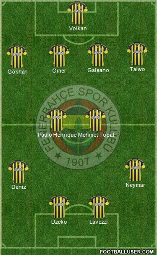 Fenerbahçe SK Formation 2011