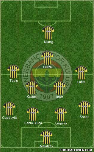 Fenerbahçe SK Formation 2011