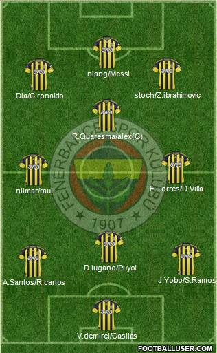 Fenerbahçe SK Formation 2011