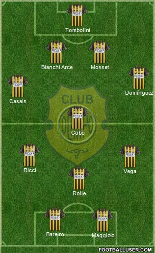 Olimpo de Bahía Blanca 4-3-1-2 football formation