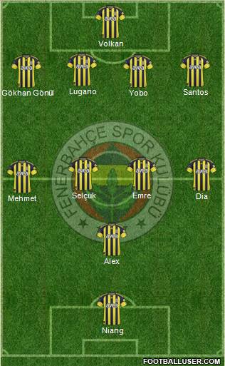 Fenerbahçe SK Formation 2011