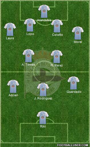 R.C. Deportivo de La Coruña S.A.D. Formation 2011