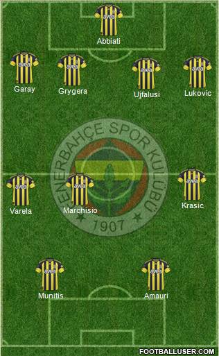 Fenerbahçe SK Formation 2011