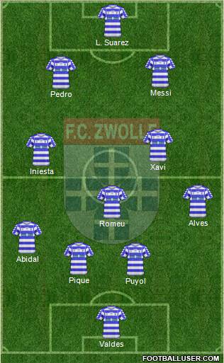 FC Zwolle Formation 2011