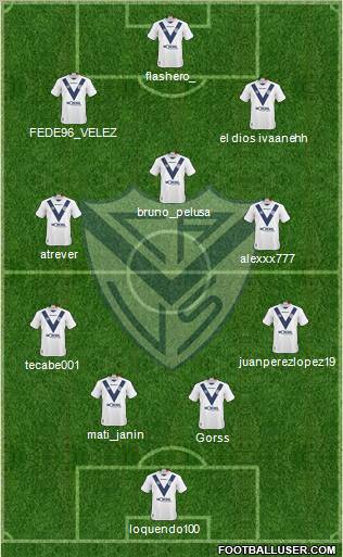 Vélez Sarsfield football formation