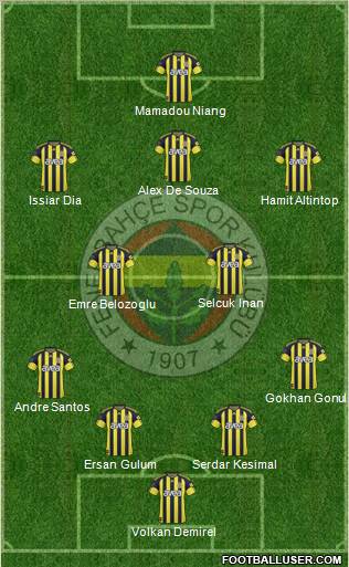 Fenerbahçe SK Formation 2011