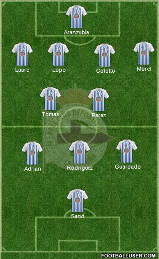 R.C. Deportivo de La Coruña S.A.D. Formation 2011