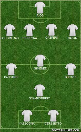 Estudiantes de Buenos Aires Formation 2011