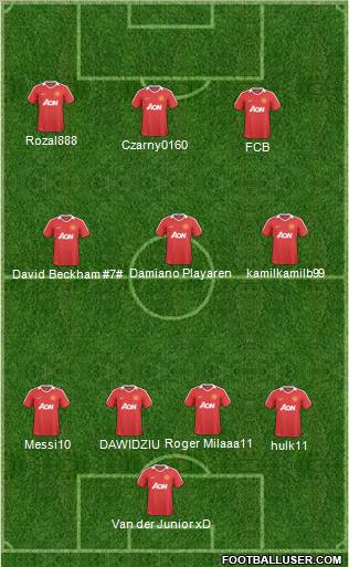 Manchester United Formation 2011