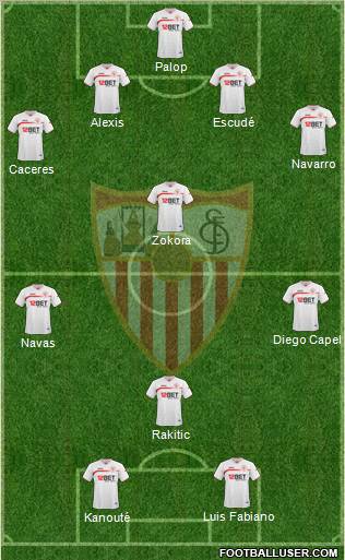 Sevilla F.C., S.A.D. Formation 2011