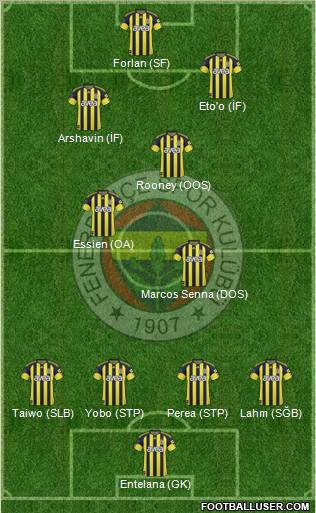 Fenerbahçe SK Formation 2011
