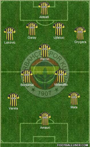 Fenerbahçe SK Formation 2011