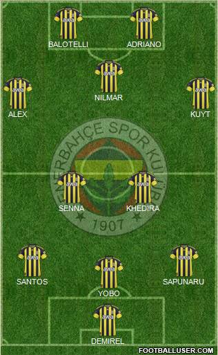 Fenerbahçe SK Formation 2011
