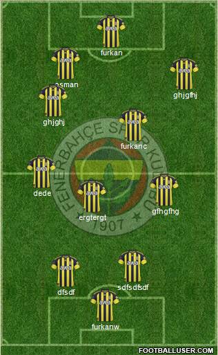 Fenerbahçe SK Formation 2011