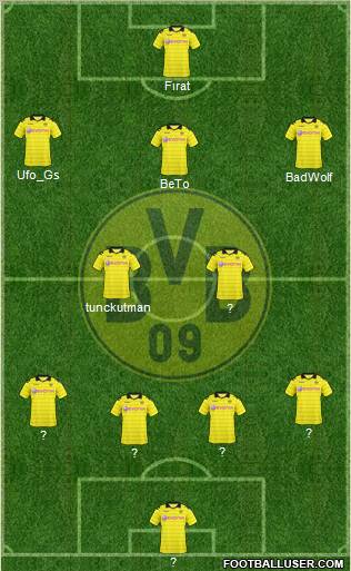 Borussia Dortmund Formation 2011