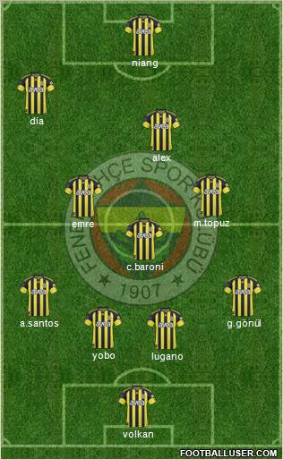 Fenerbahçe SK Formation 2011