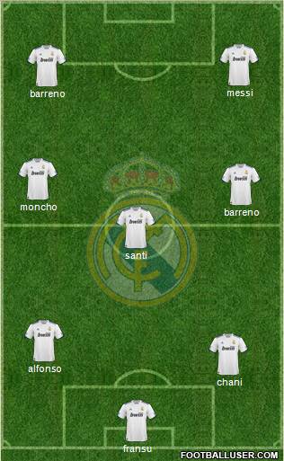 Real Madrid C.F. Formation 2011