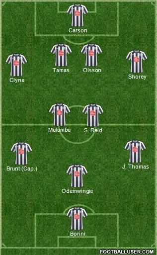 West Bromwich Albion Formation 2011