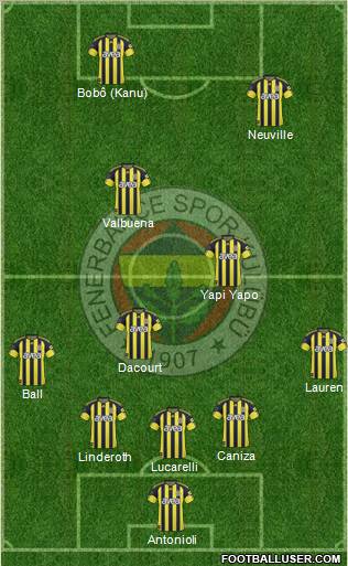 Fenerbahçe SK Formation 2011