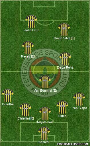 Fenerbahçe SK Formation 2011