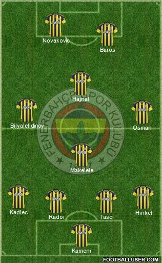 Fenerbahçe SK Formation 2011