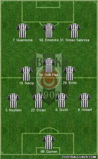 Besiktas JK Formation 2011