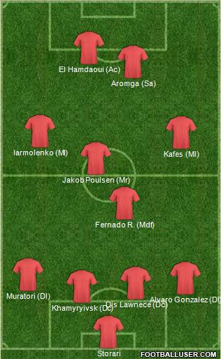 Pro Evolution Soccer Team Formation 2011