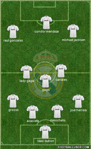Real Madrid C.F. Formation 2011