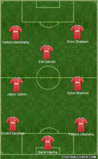 Manchester United Formation 2011