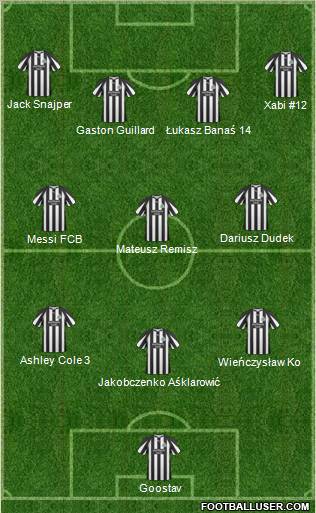 Newcastle United Formation 2011
