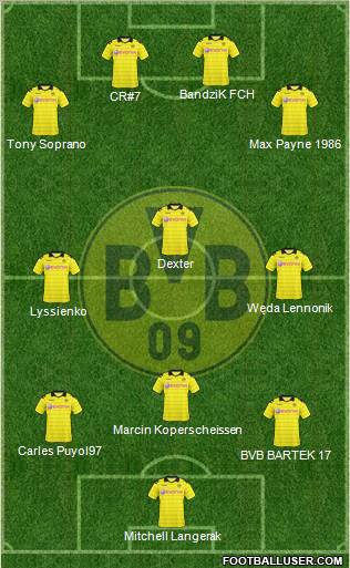 Borussia Dortmund Formation 2011
