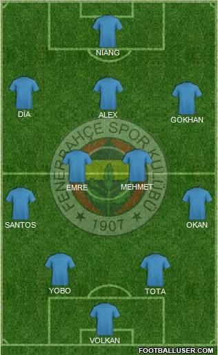 Fenerbahçe SK Formation 2011