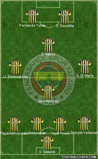 Fenerbahçe SK Formation 2011