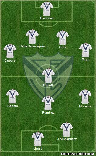 Vélez Sarsfield football formation