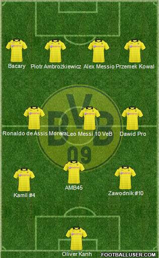 Borussia Dortmund Formation 2011