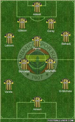 Fenerbahçe SK Formation 2011
