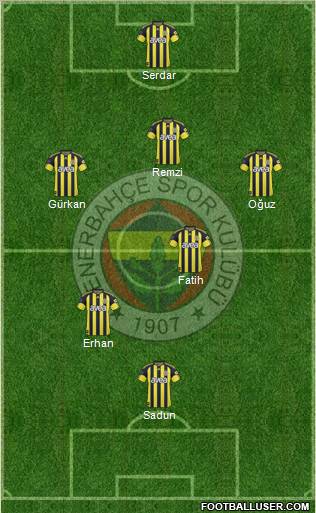 Fenerbahçe SK Formation 2011