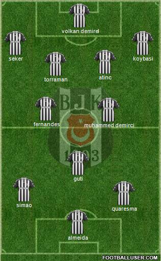 Besiktas JK Formation 2011